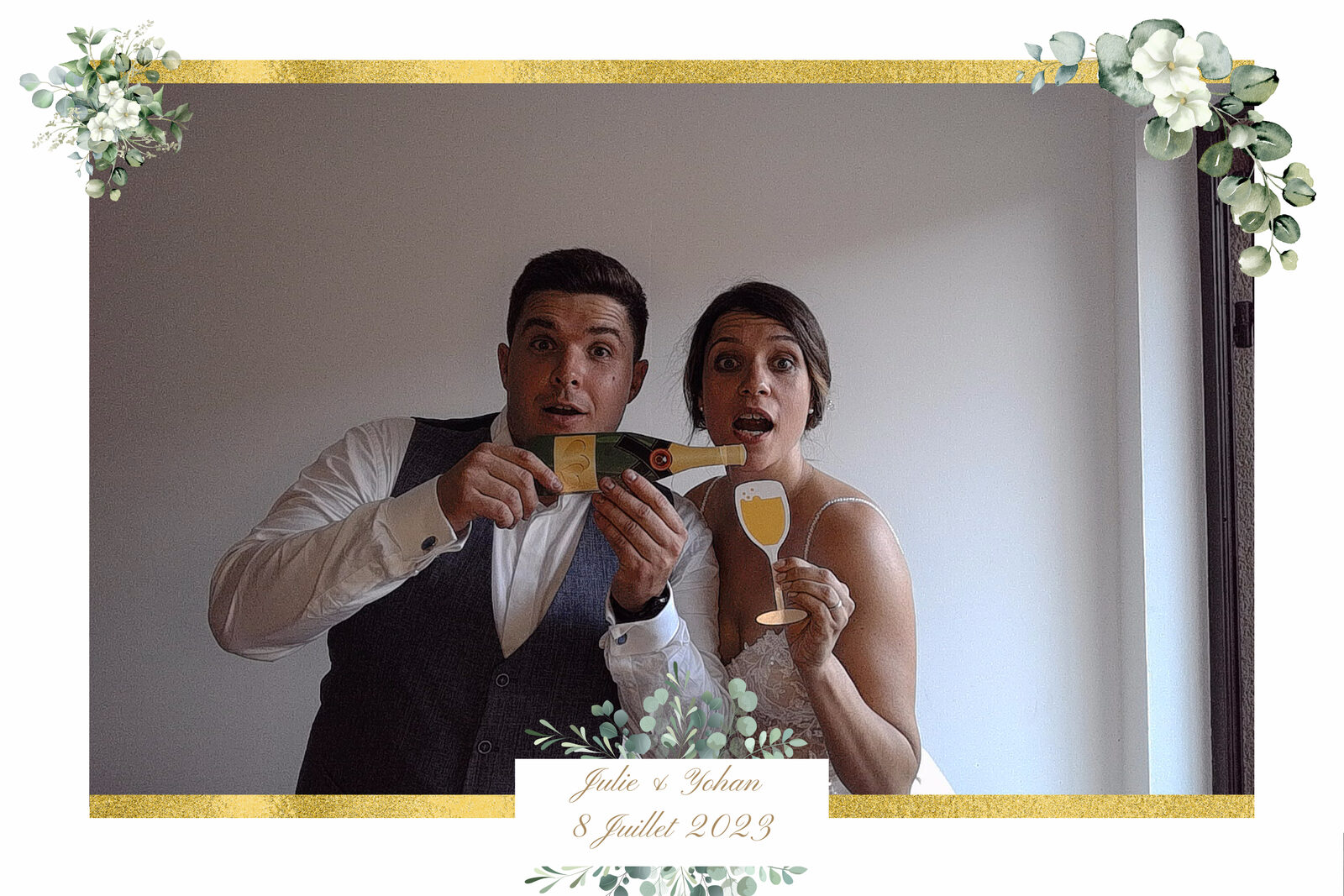 Borne selfie Jaysphotography sur réception — impression photo en 8 secondes sur place