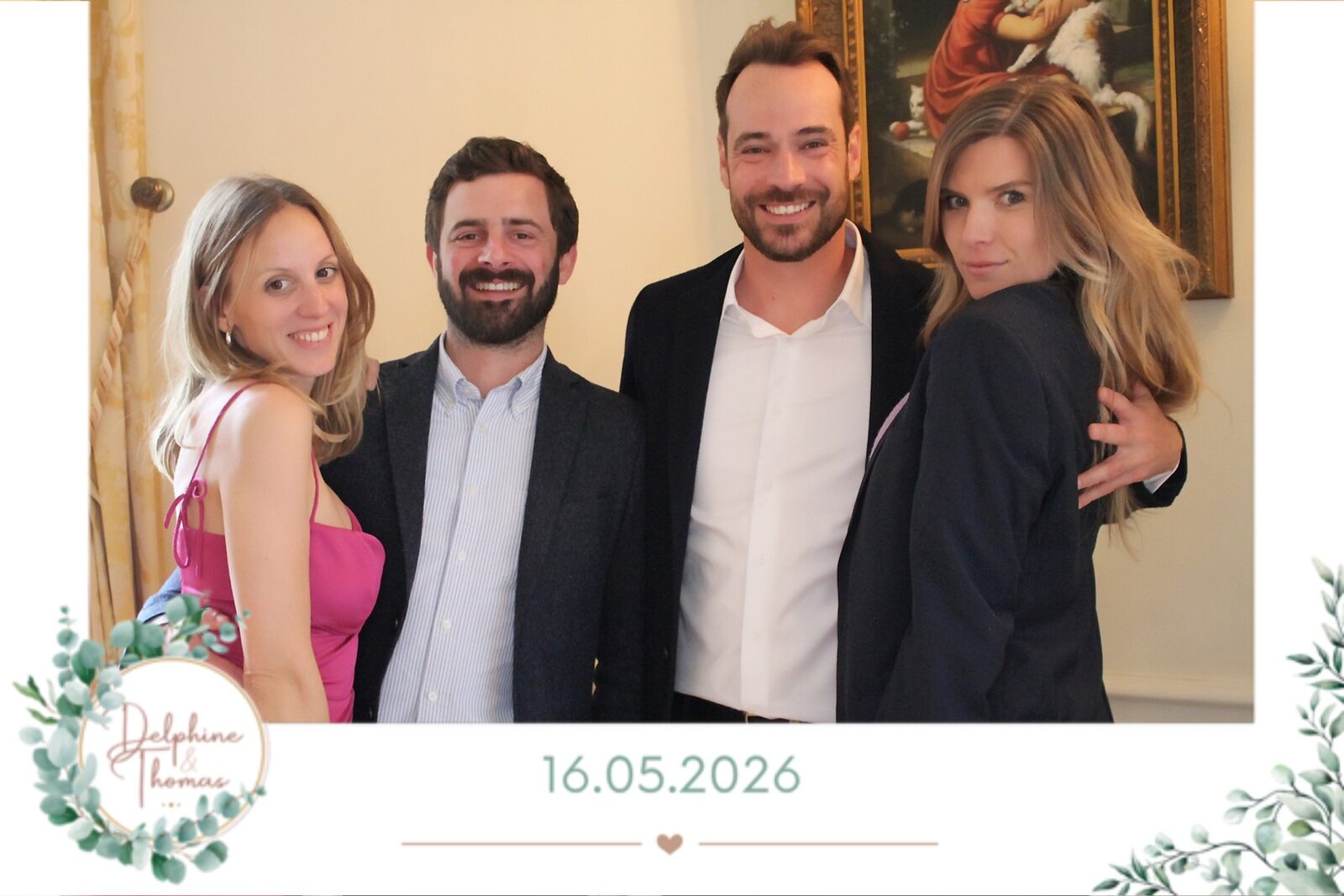 Photo Booth Jaysphotography en action lors d'une réception mariage — souvenirs imprimés instantanés