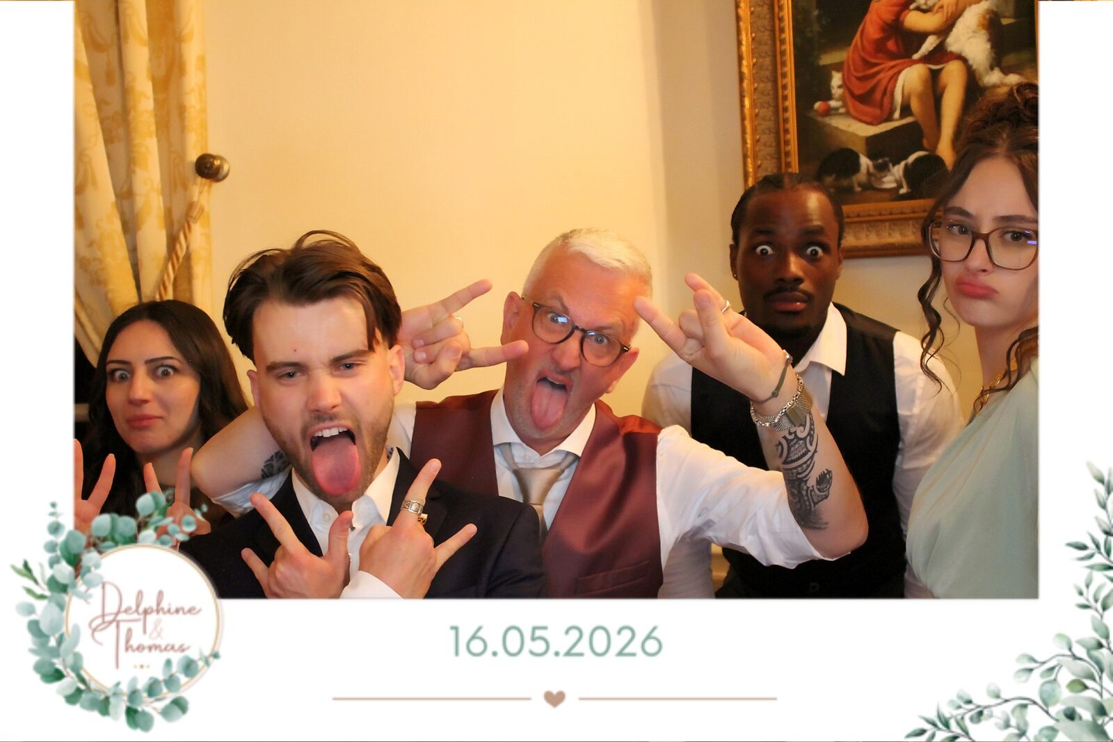 Borne selfie Jaysphotography sur réception — impression photo en 8 secondes sur place