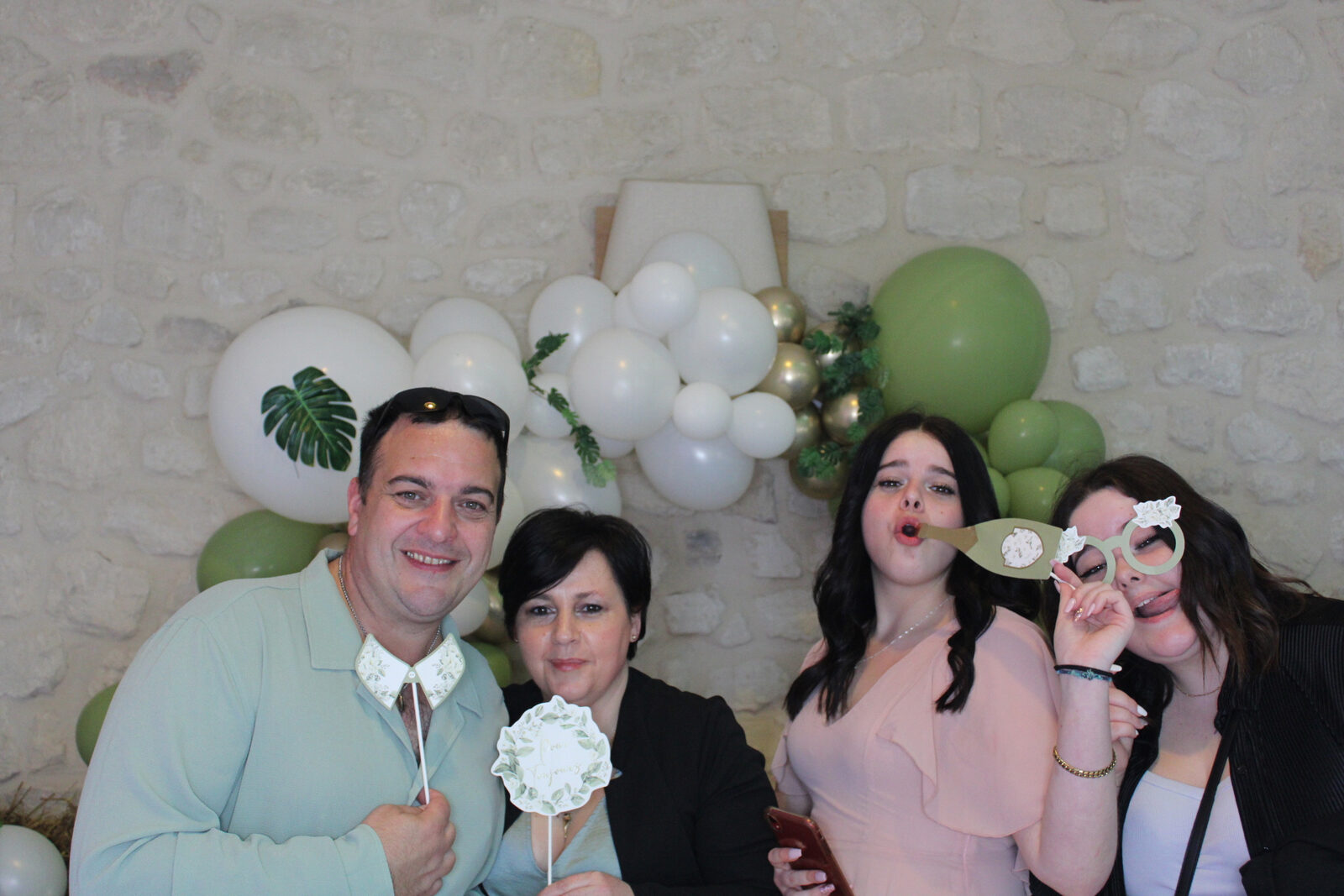 Borne selfie Jaysphotography sur réception — impression photo en 8 secondes sur place