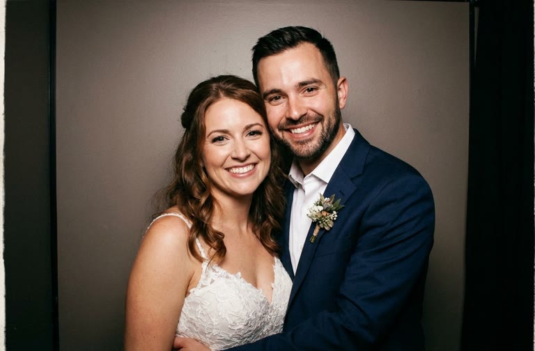 Photo de départ d'un couple, image créée par intelligence artificielle
