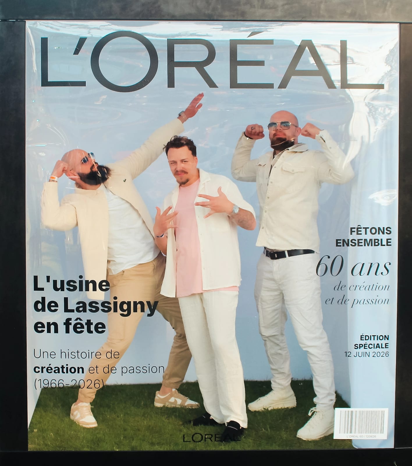 Invitée en couverture du magazine L'Oréal, Magazine Box, soirée anniversaire de l'usine de Lassigny, mariage au Usine L'Oréal de Lassigny (Oise) · 60 ans, par Jean-Baptiste Argyre (Jaysphotography)